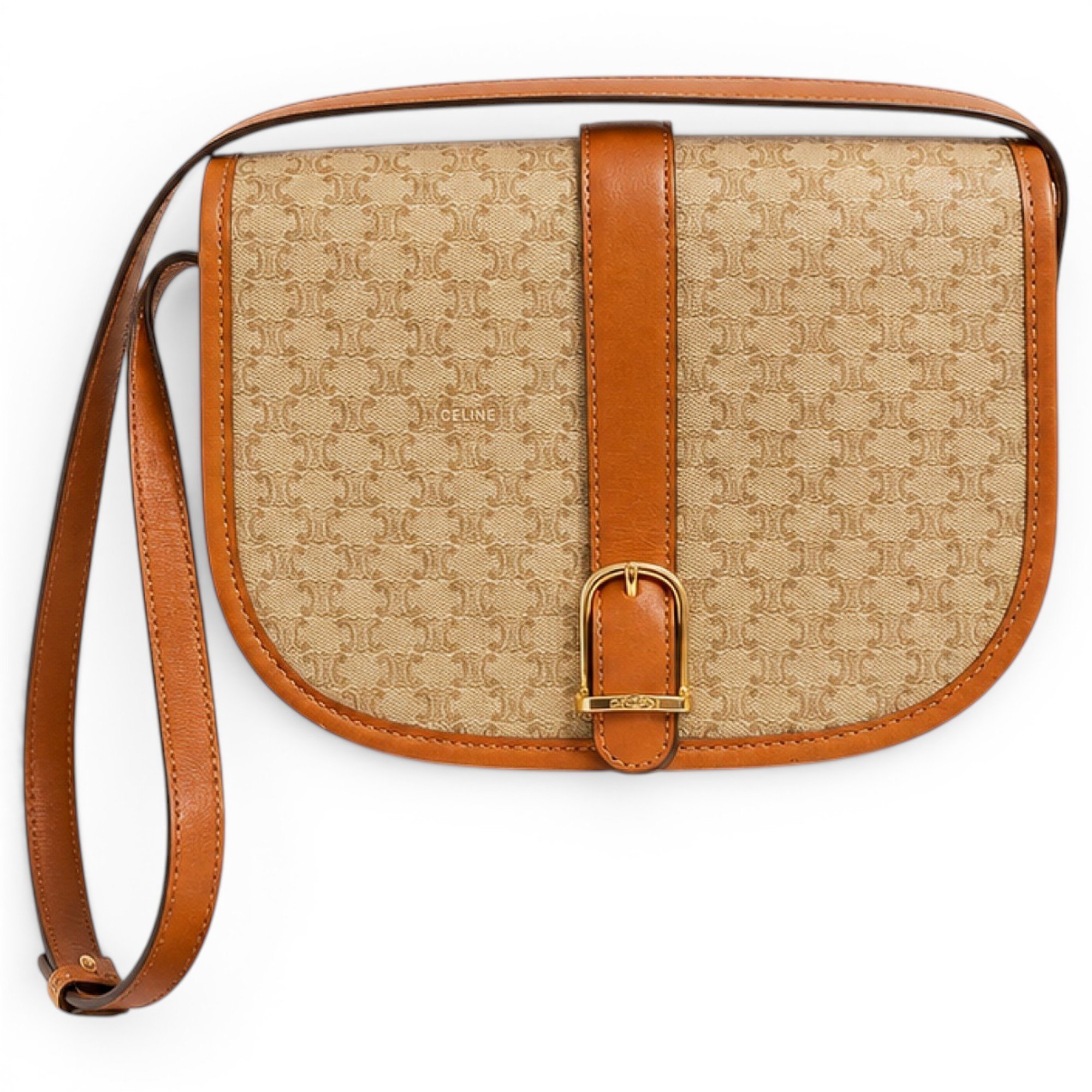 Trotteur leather crossbody bag