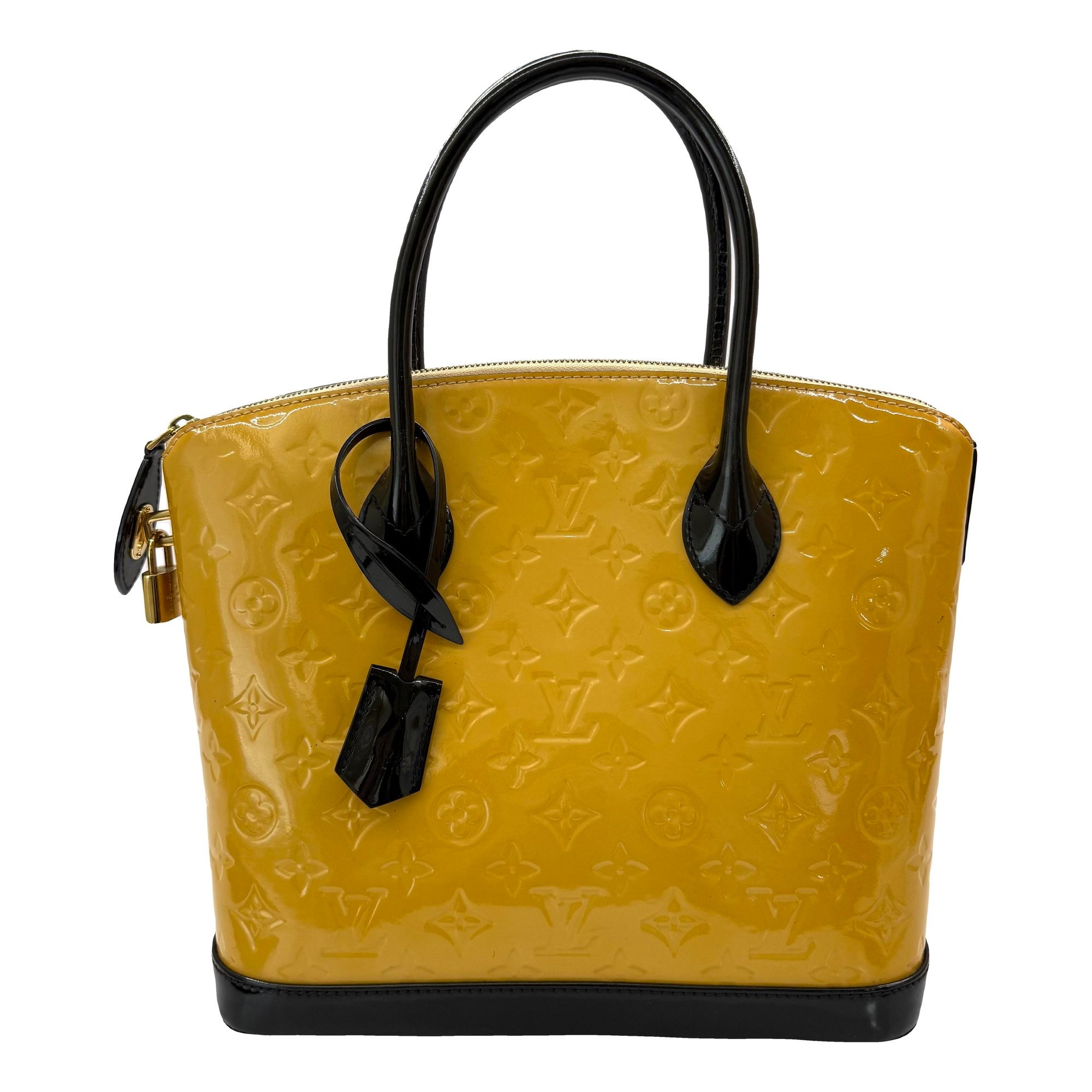 Lockit Vertical patent leather handbag