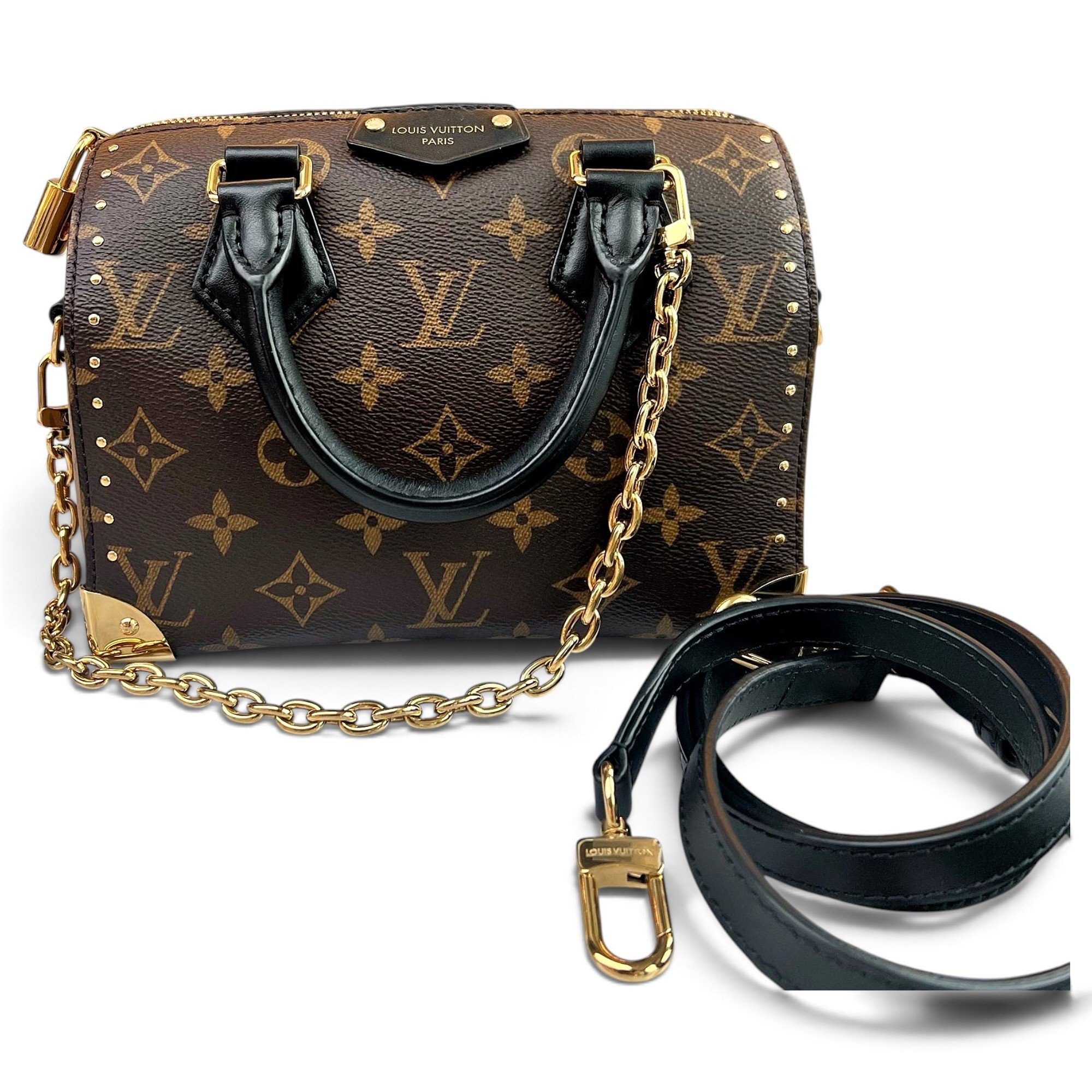 Speedy leather handbag