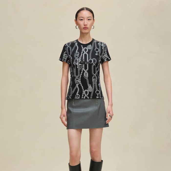 Gris Charbon "Palefroi Remix" Straight T-shirt