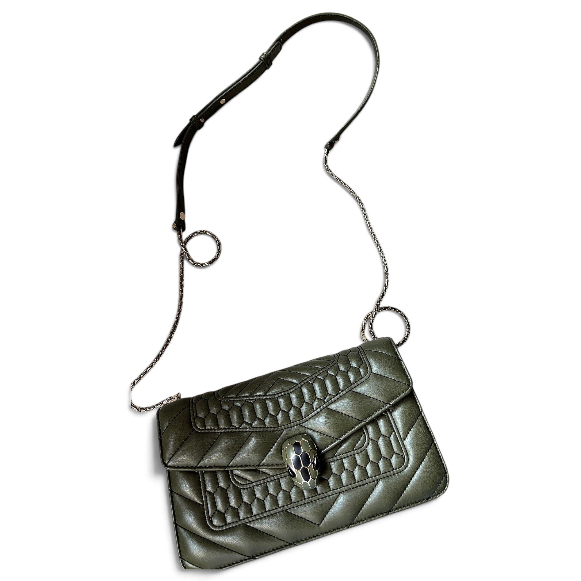 Serpenti leather crossbody bag