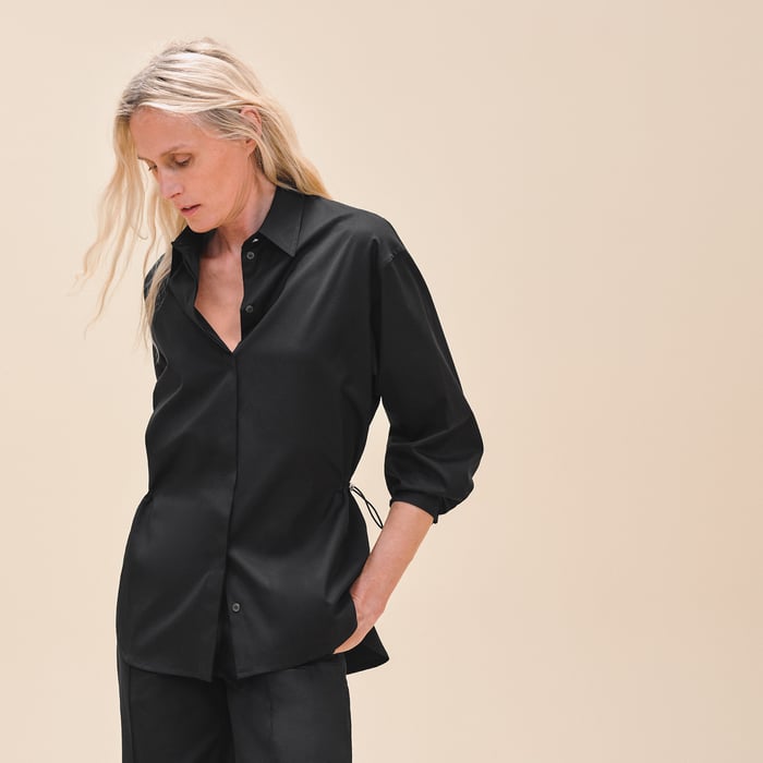 Noir Drawstring Tunic