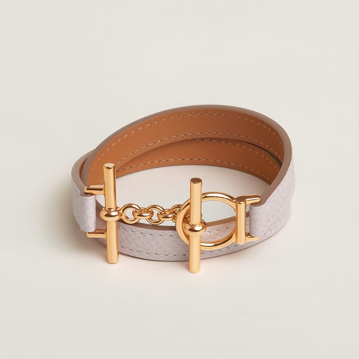 Mauve Pâle Croisiere Double Tour Bracelet