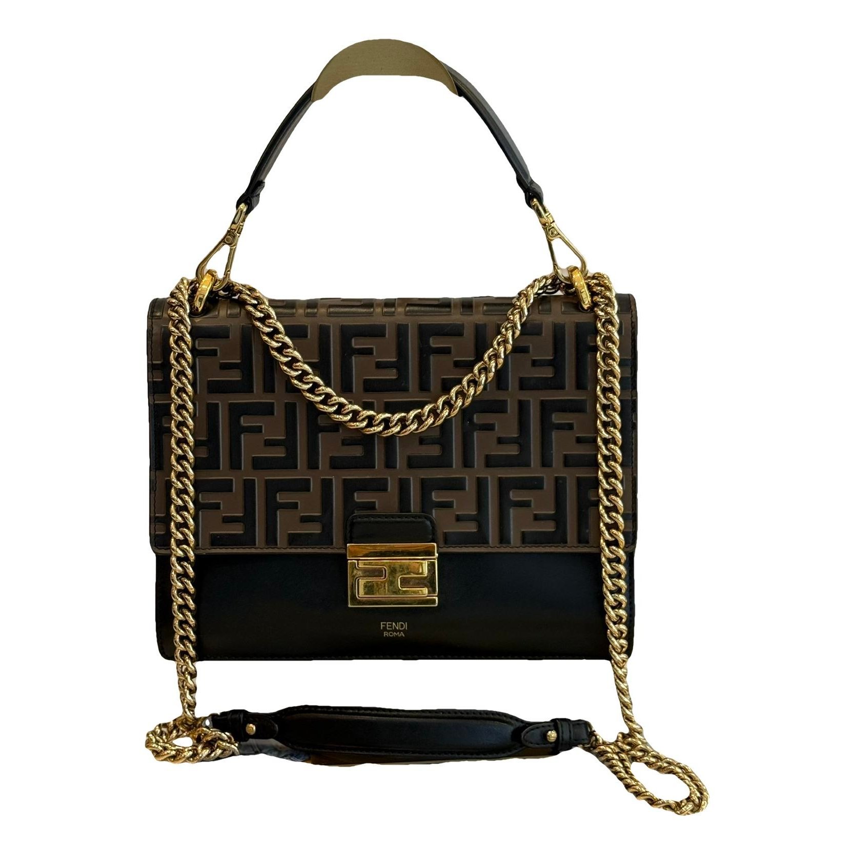 Kan U leather crossbody bag
