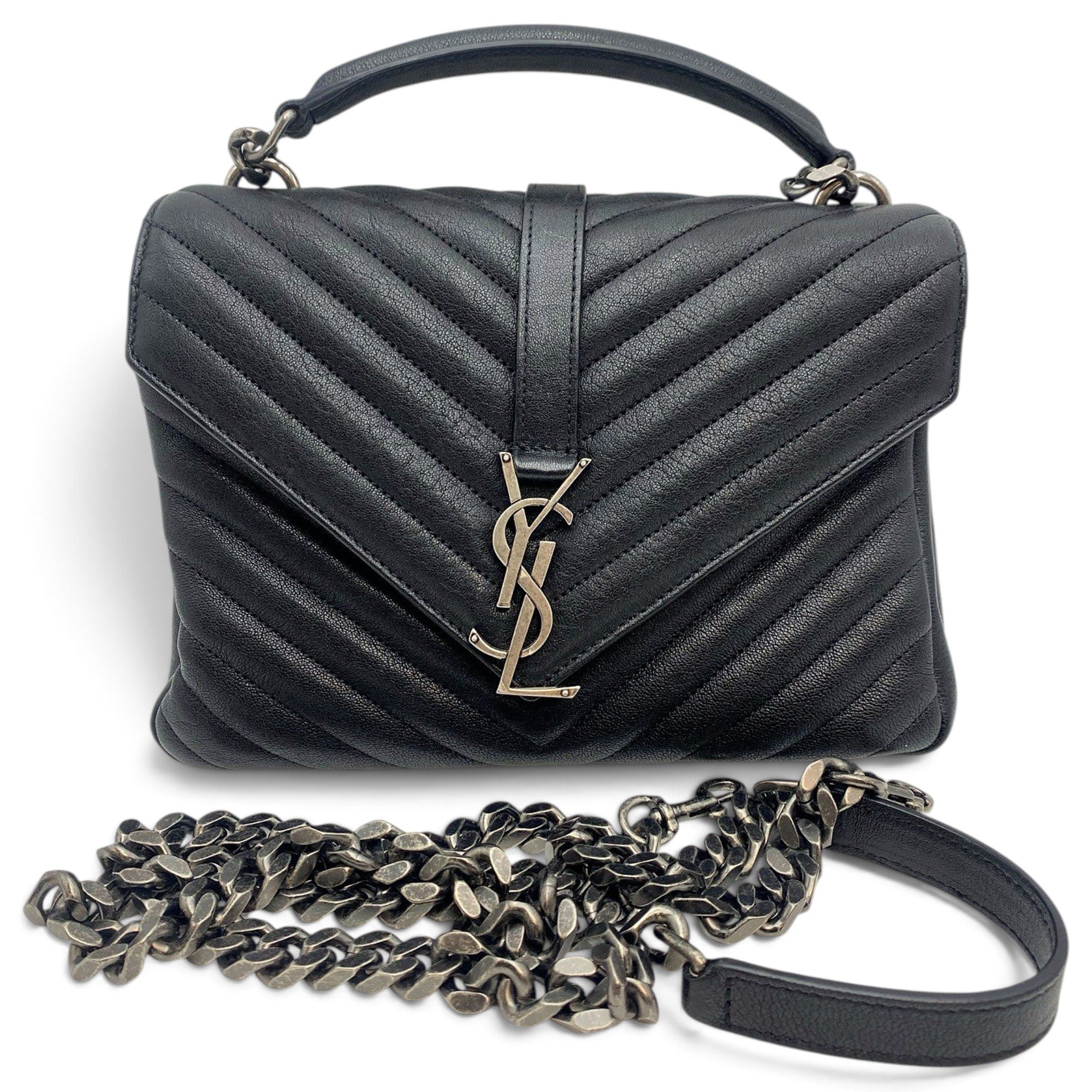 Collége monogramme leather handbag