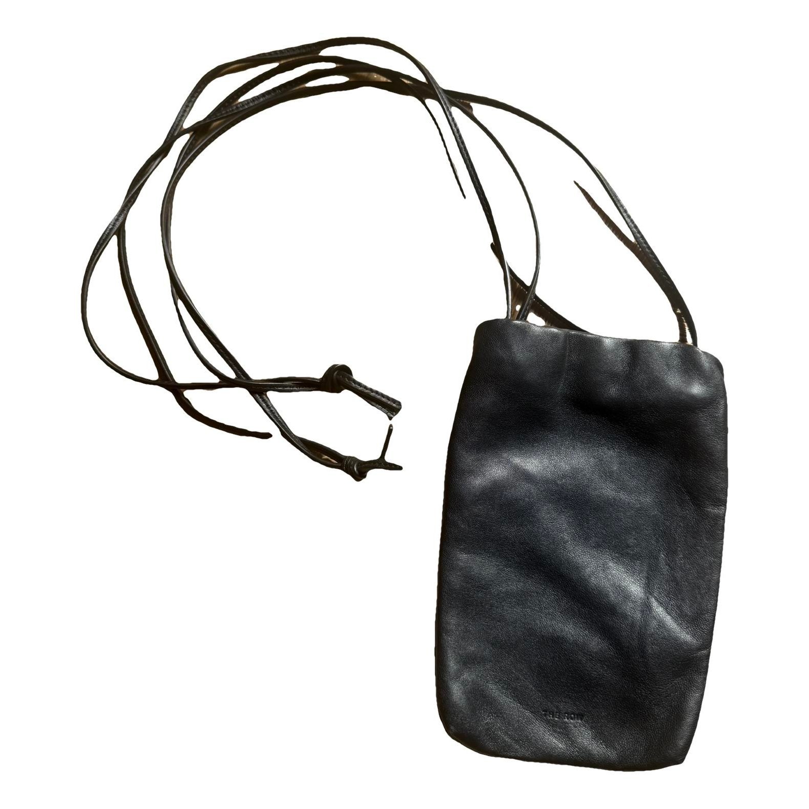 Leather clutch bag