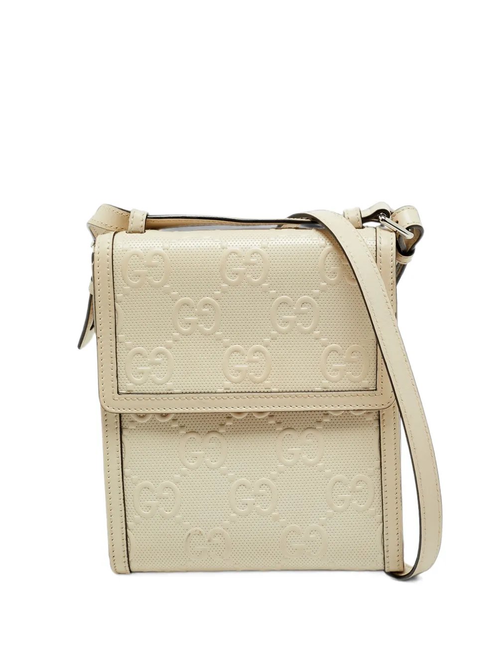 small Perforated GG embossed messenger bag