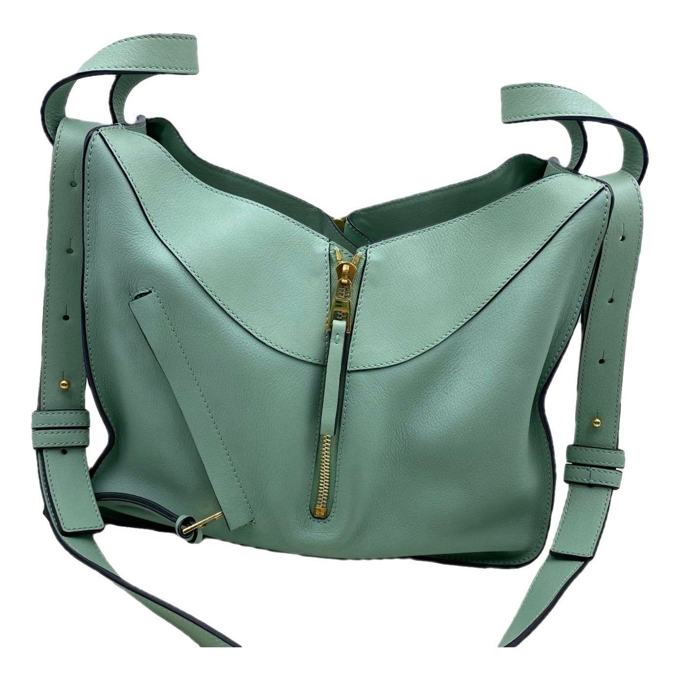 Hammock leather handbag