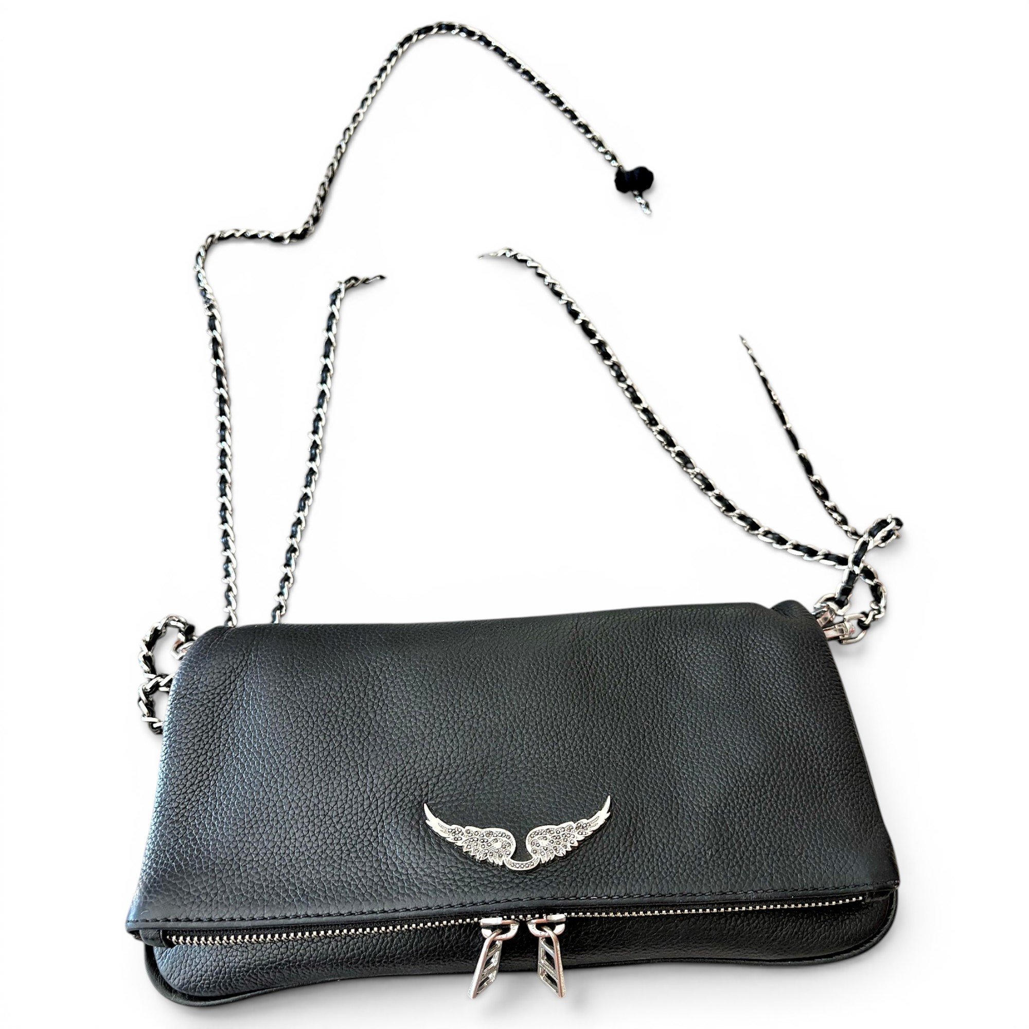 Rock leather crossbody bag