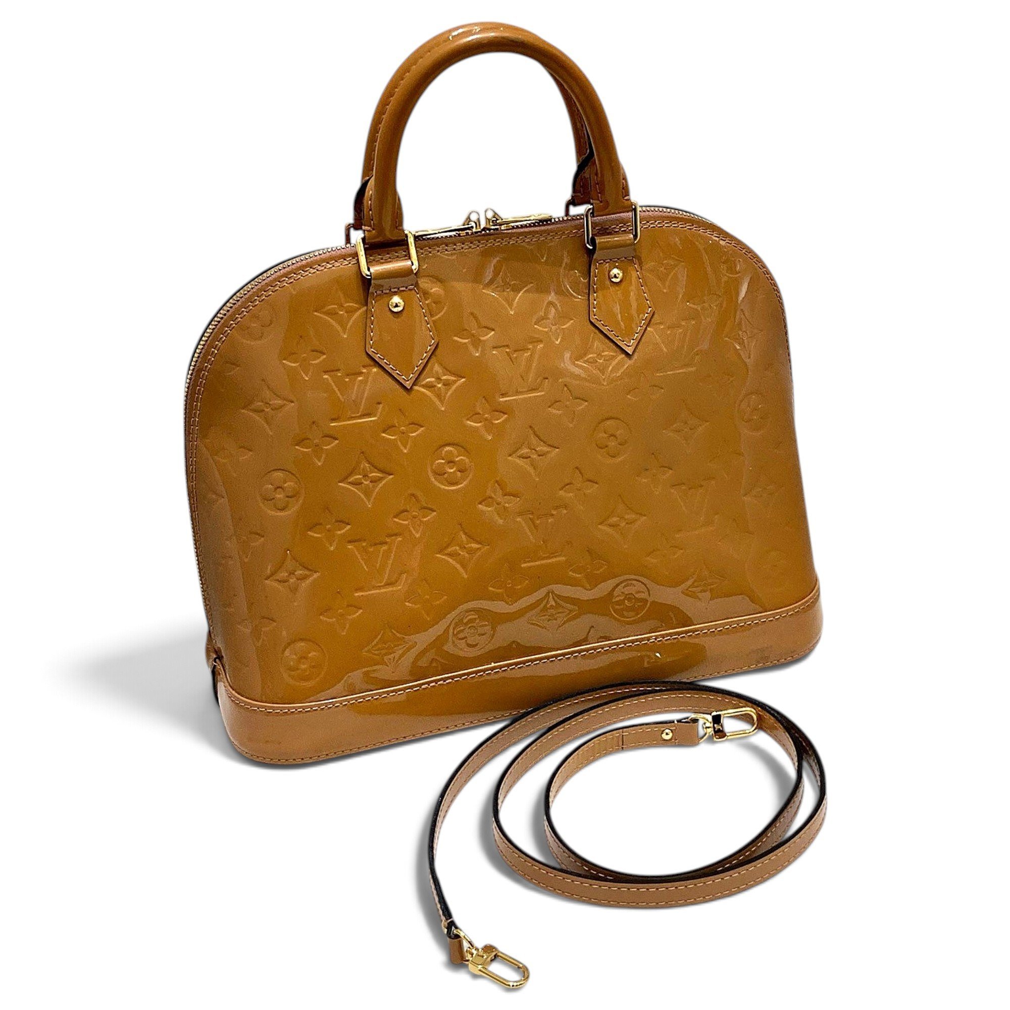 Alma patent leather handbag