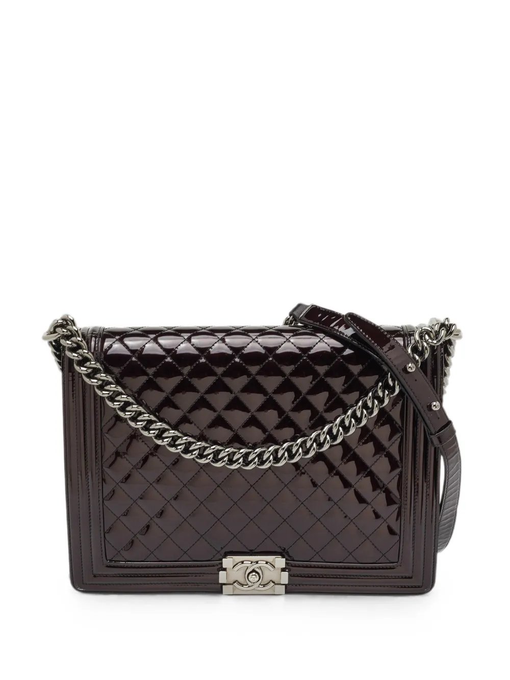 2014 large Boy diamond-quilted shoulder bag
