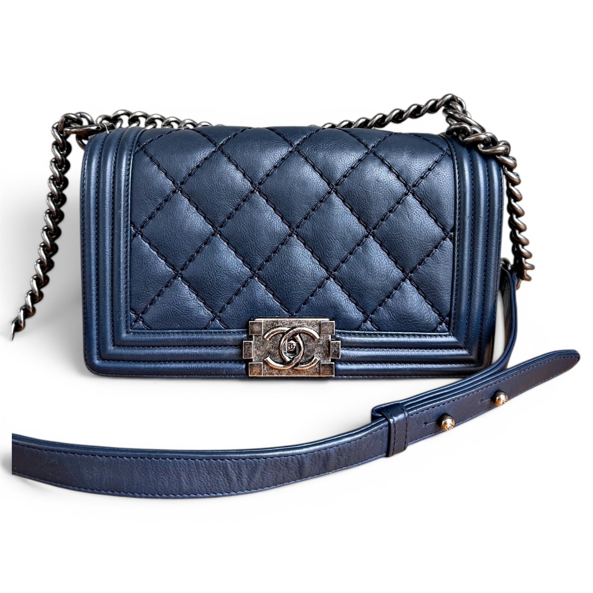 Boy leather crossbody bag