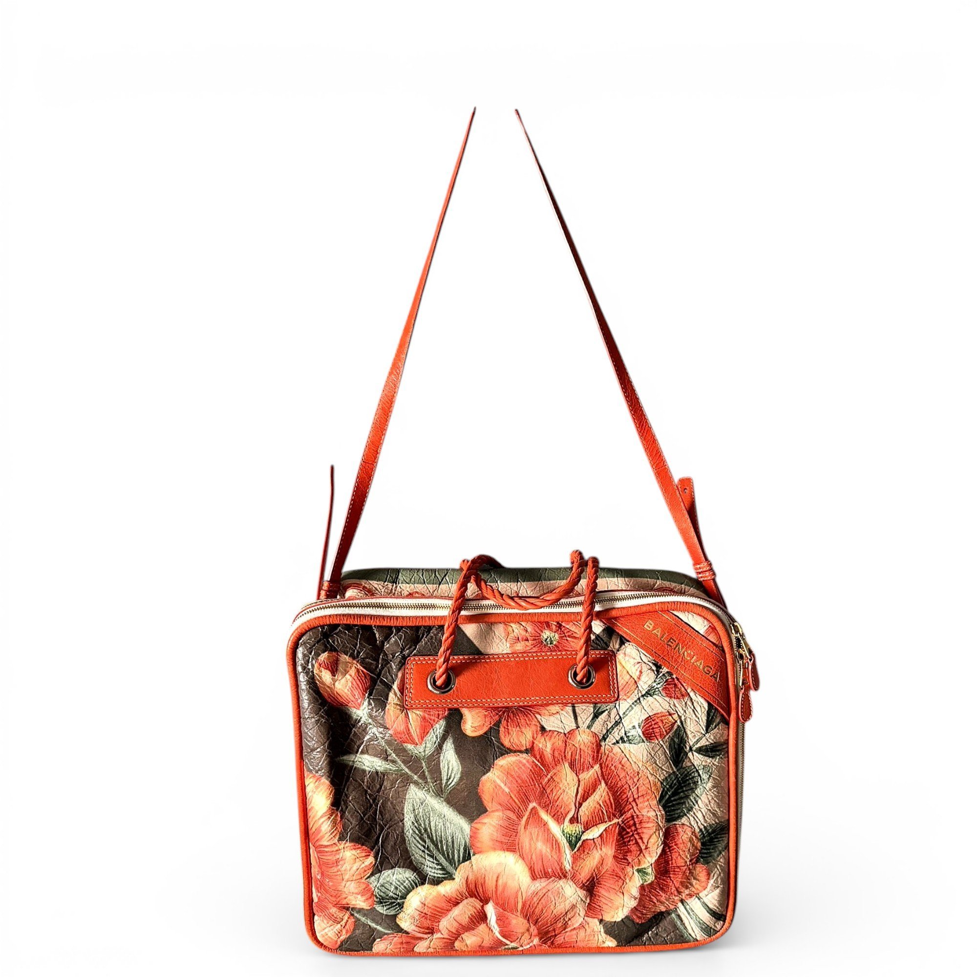 Blanket leather handbag