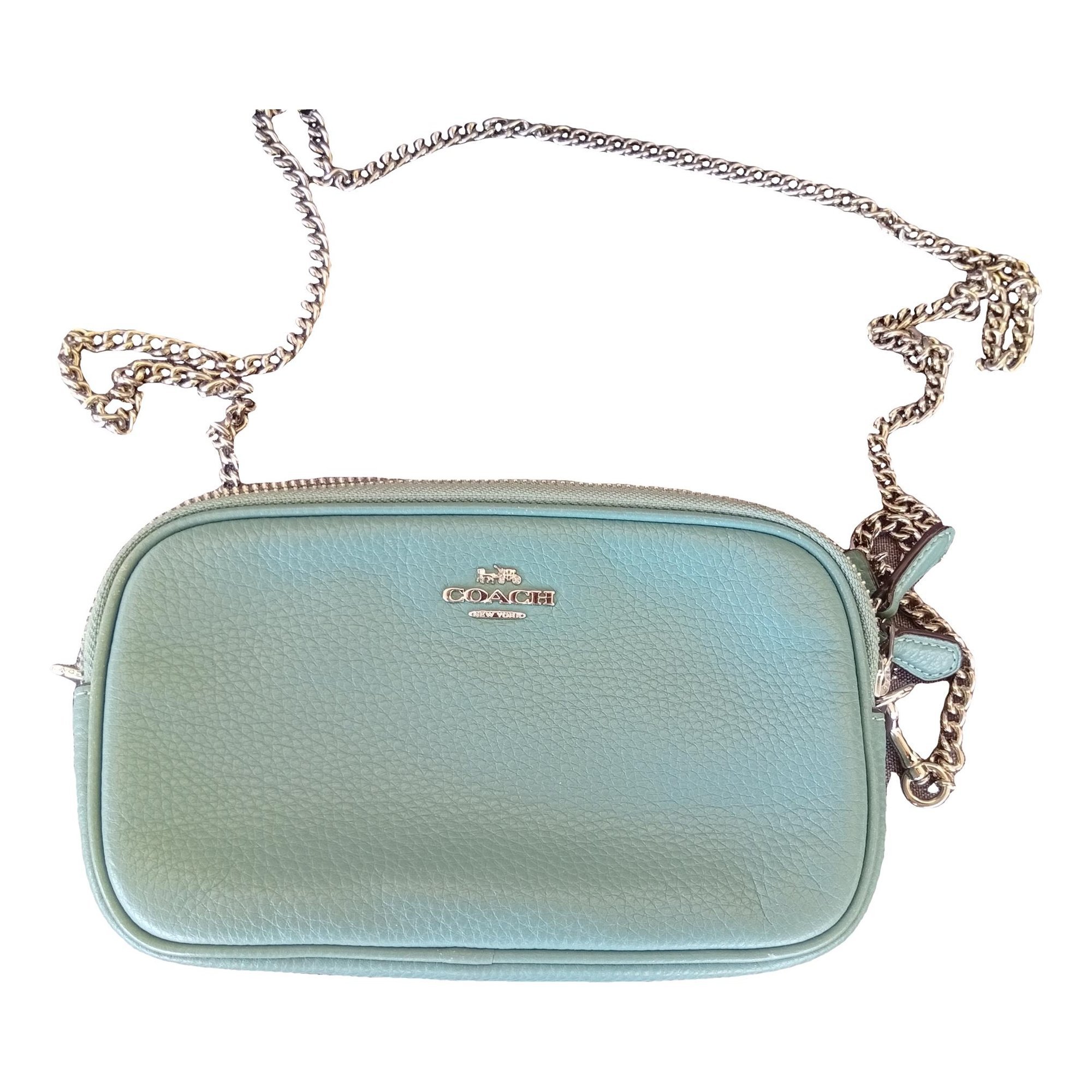 Leather clutch bag