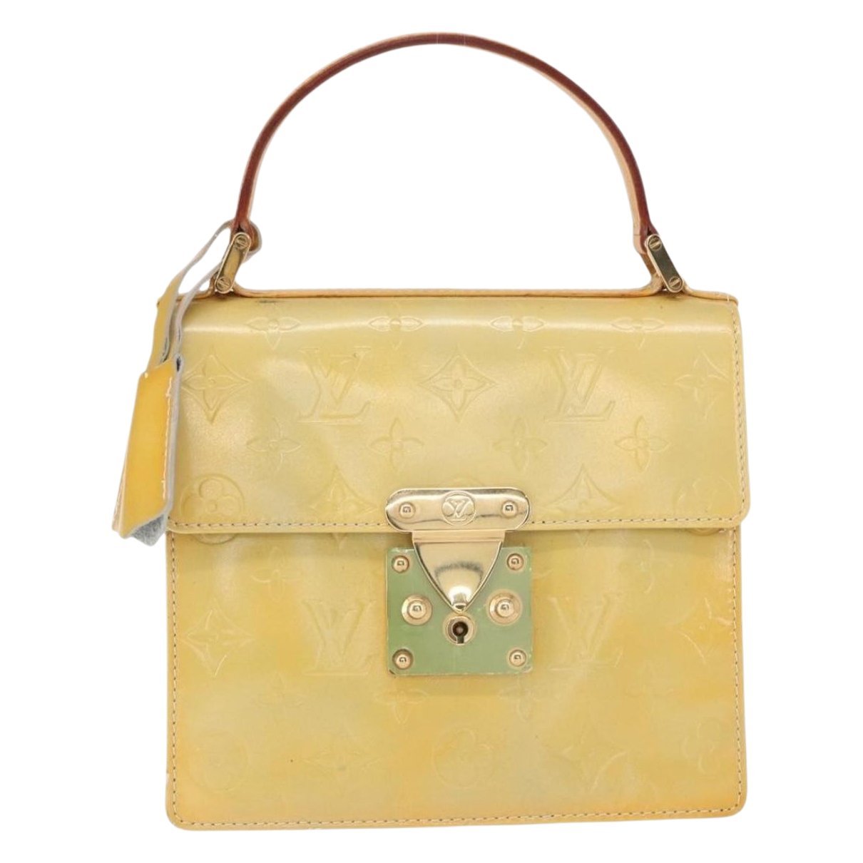 Spring street patent leather handbag