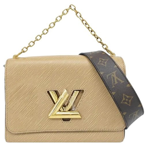 Twist leather handbag