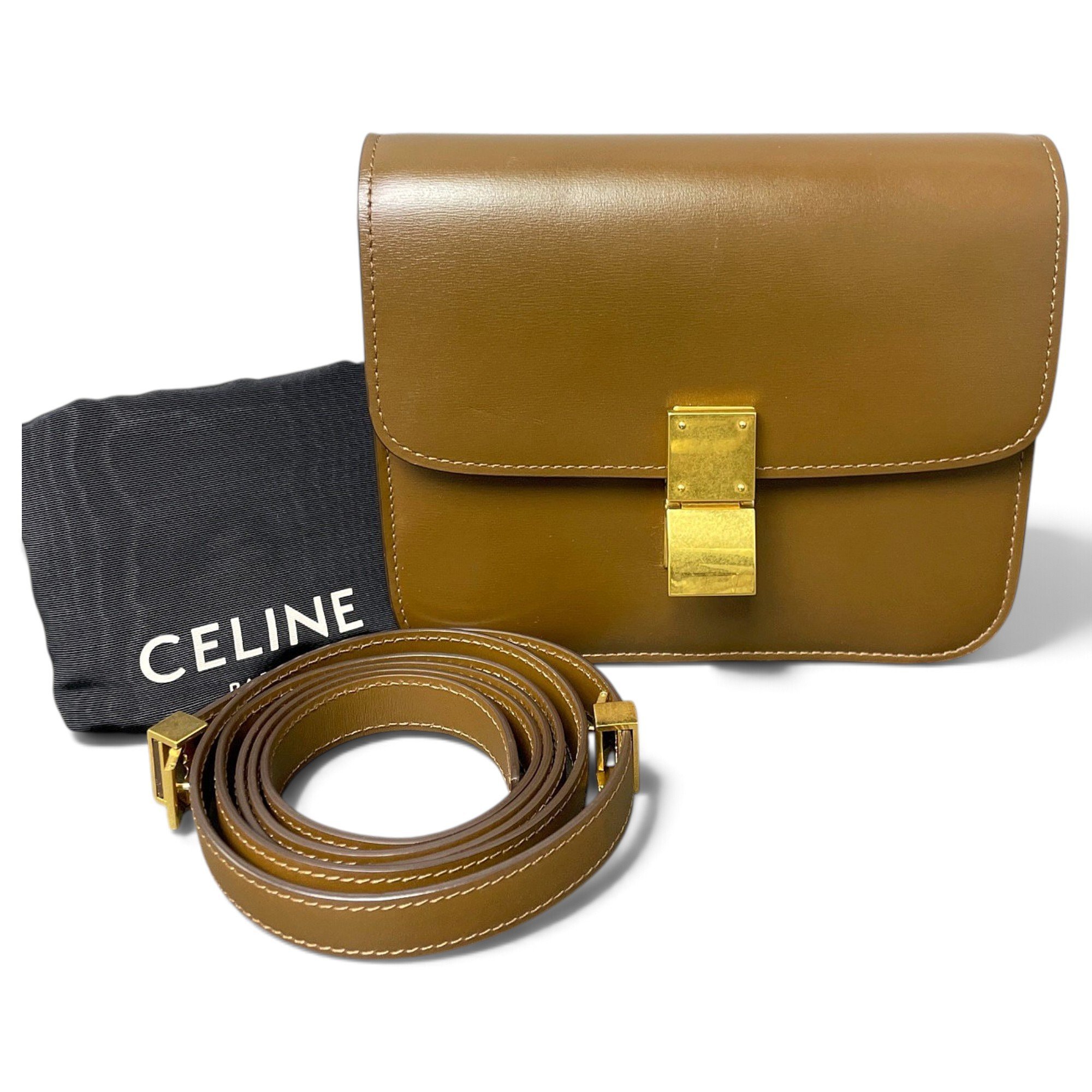 Classic leather handbag