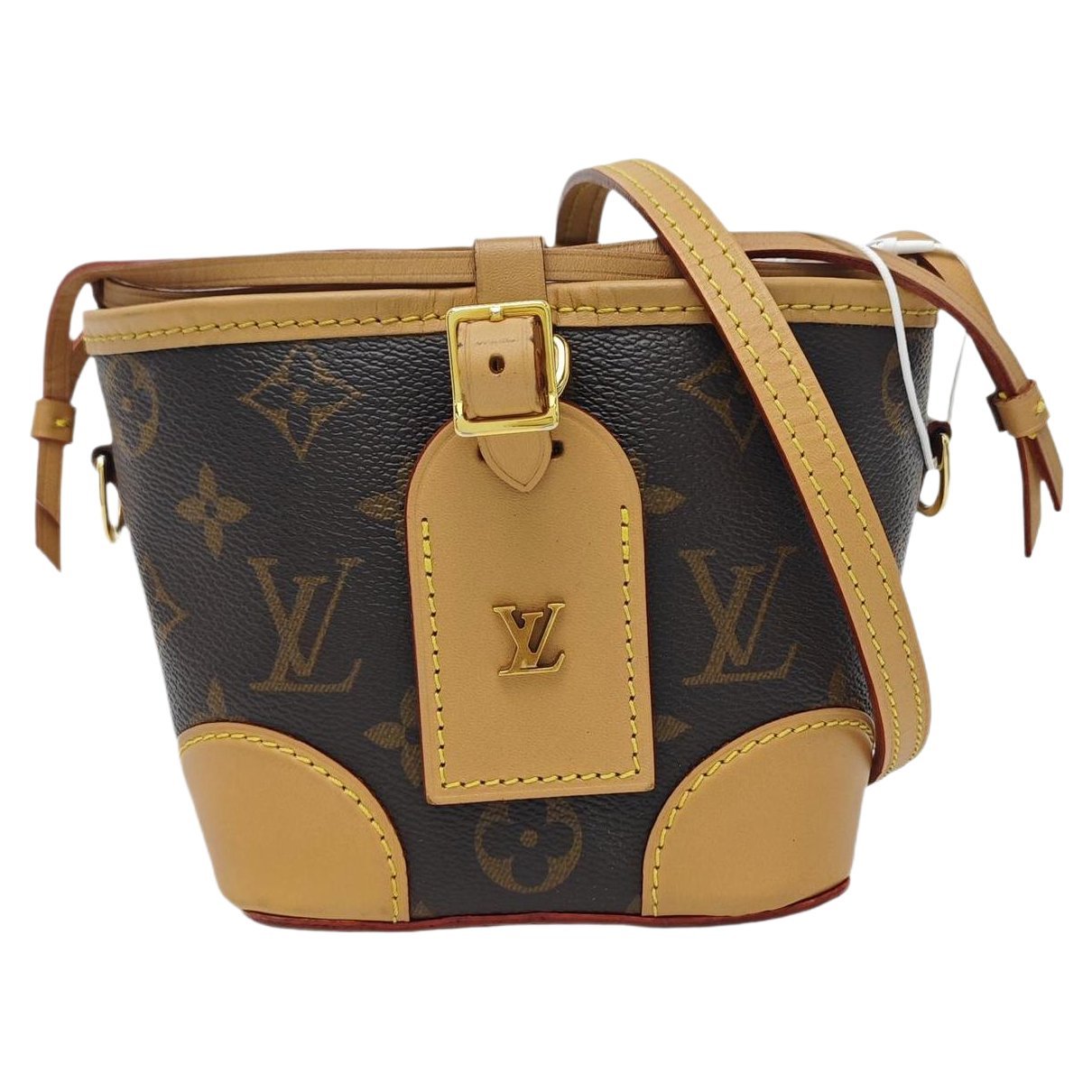 Nano Noé leather crossbody bag