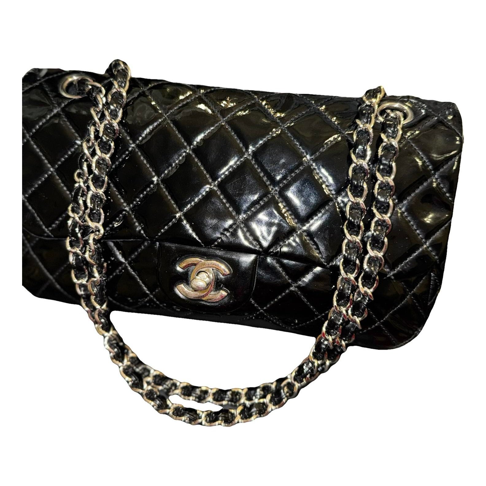 Timeless/Classique patent leather handbag