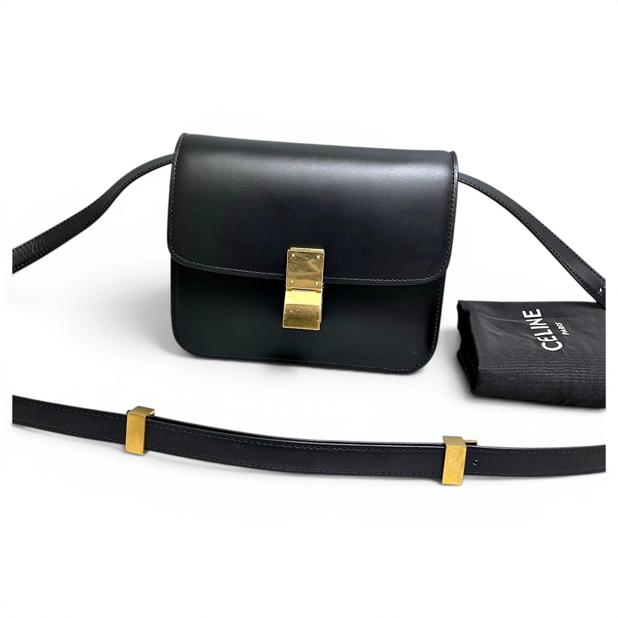 Classic leather handbag