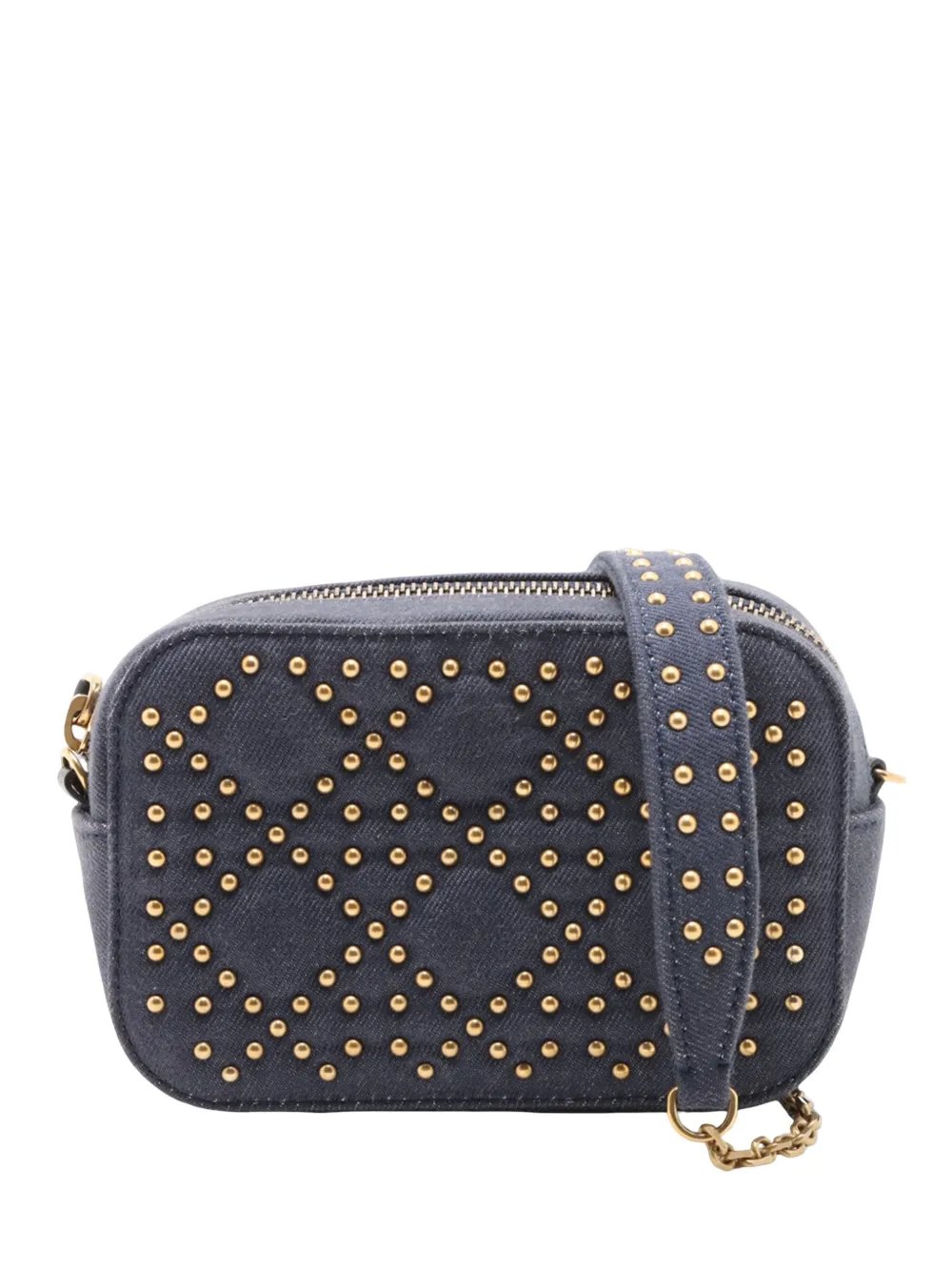 2000-2026 Denim Cannage Studded Lady Dior Camera Bag crossbody bag