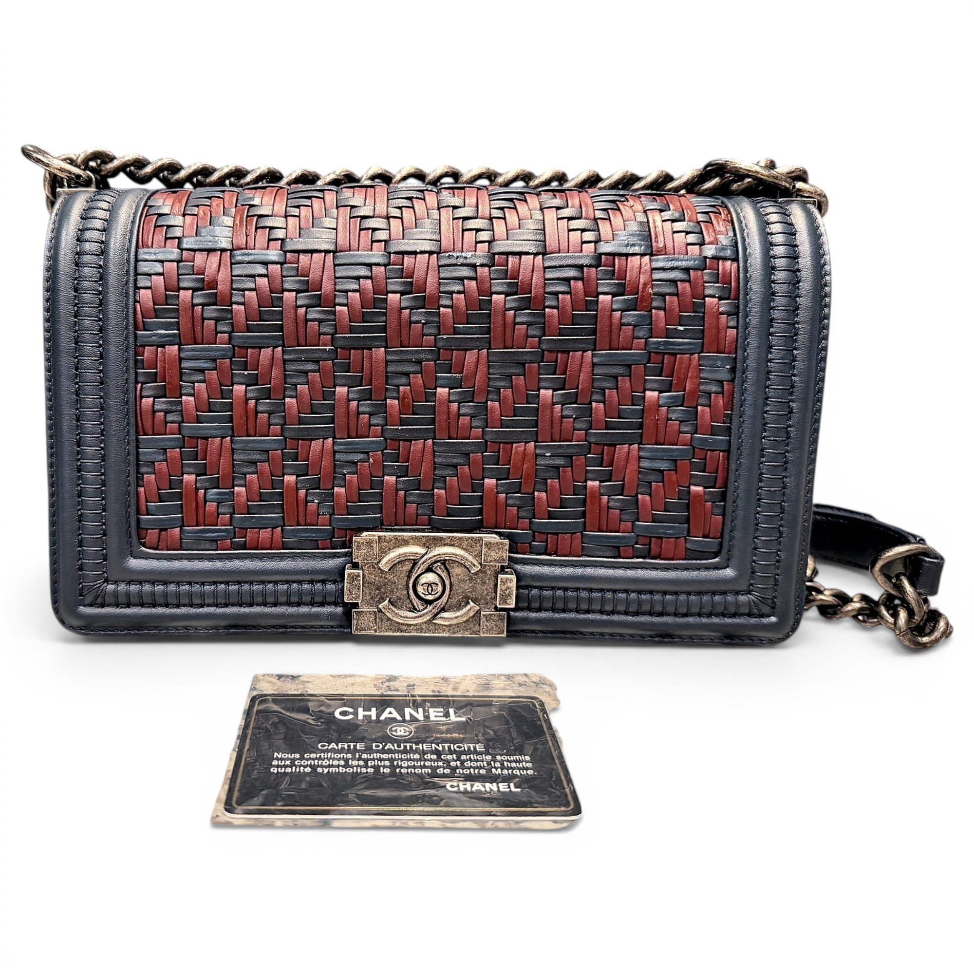 Boy leather crossbody bag