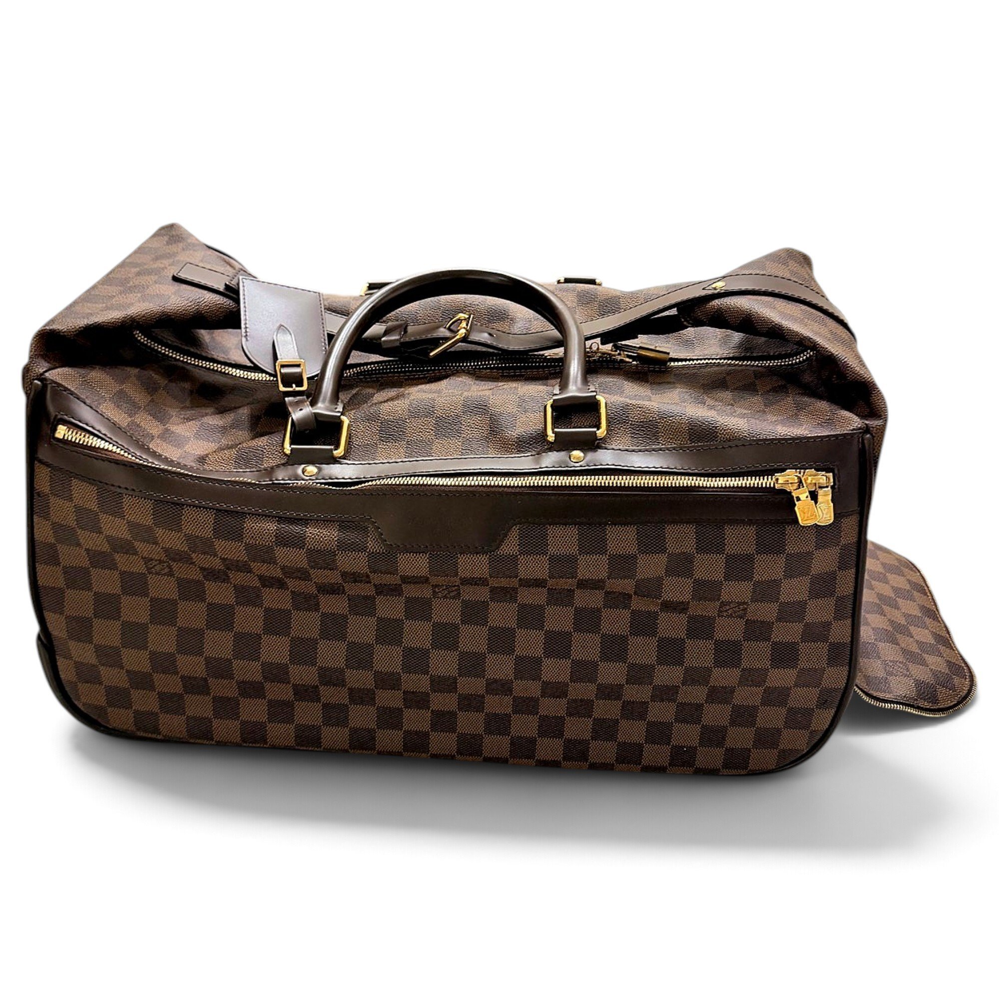 Eole leather travel bag