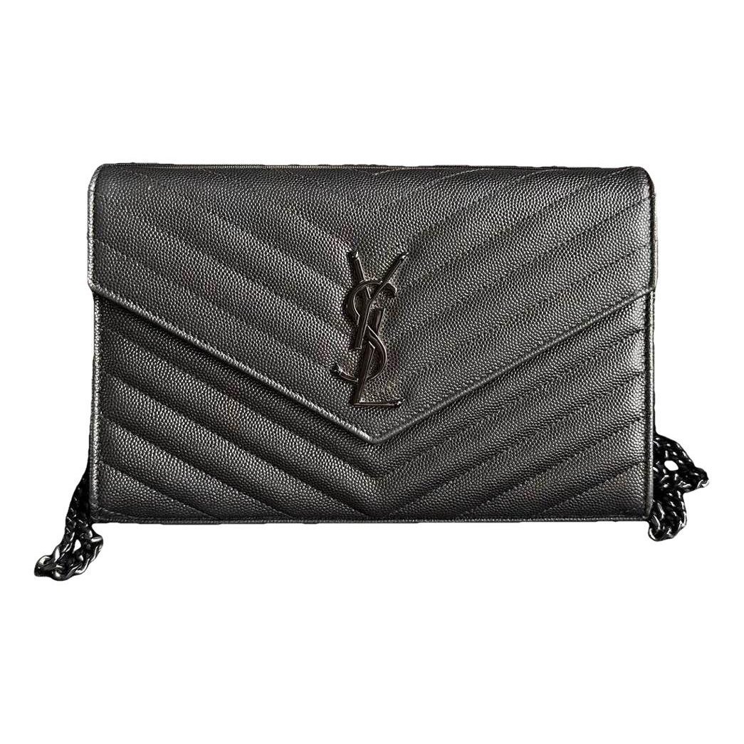 Portefeuille enveloppe leather handbag
