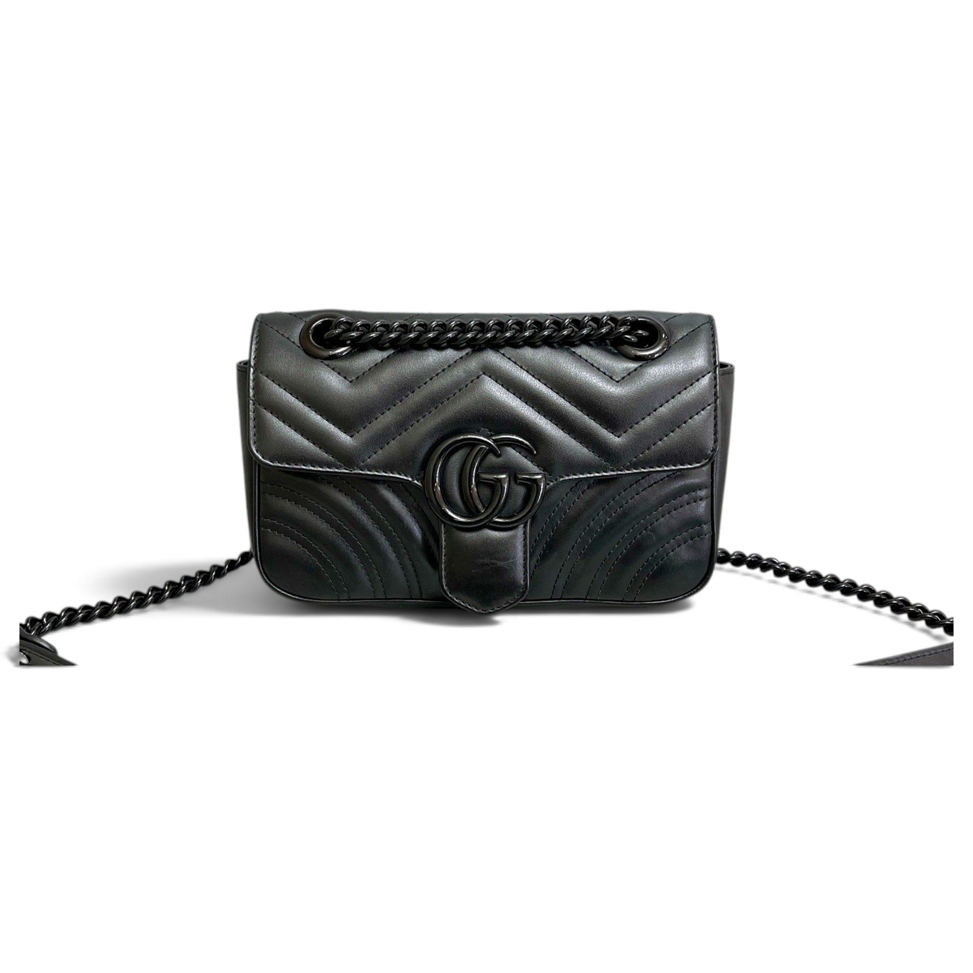 GG Marmont Flap leather handbag