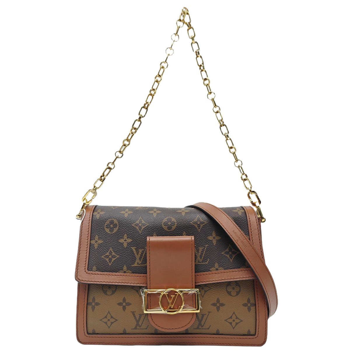 Dauphine leather crossbody bag