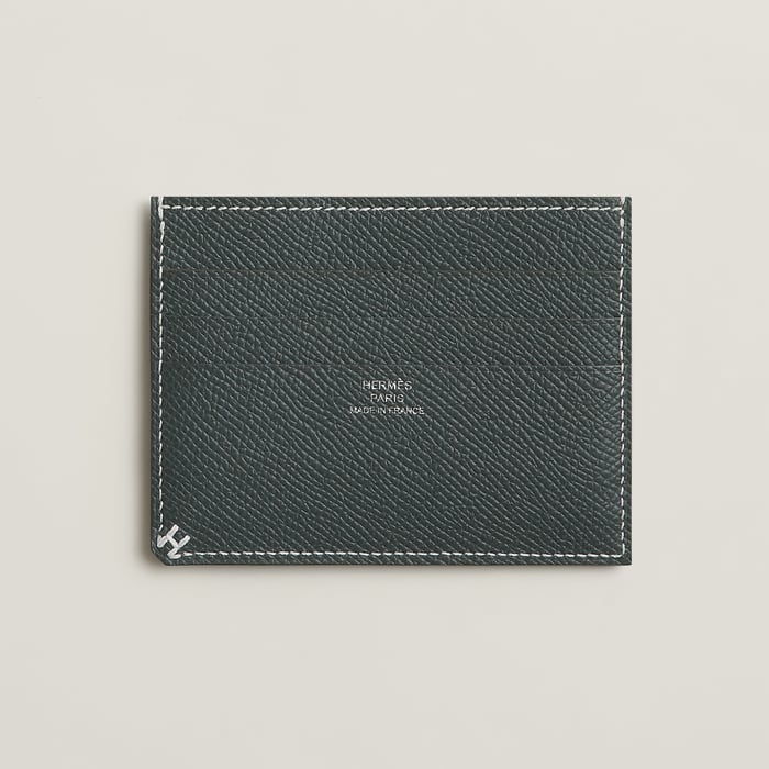Vert Mangrove H Sellier Card Holder