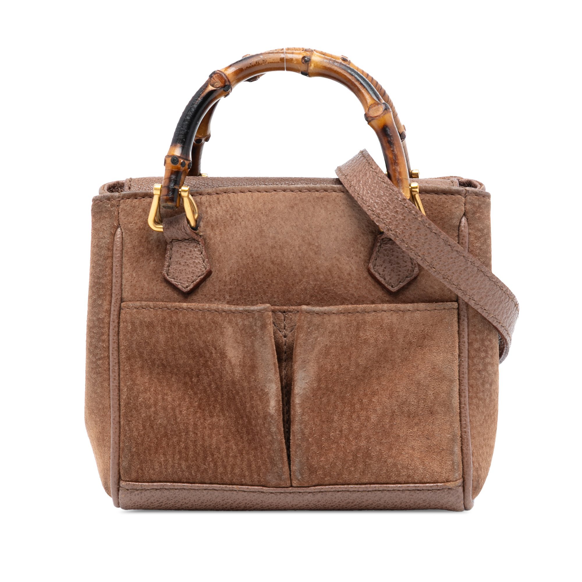 Bamboo leather handbag