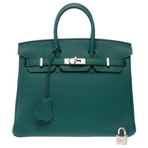 Birkin 25 leather handbag