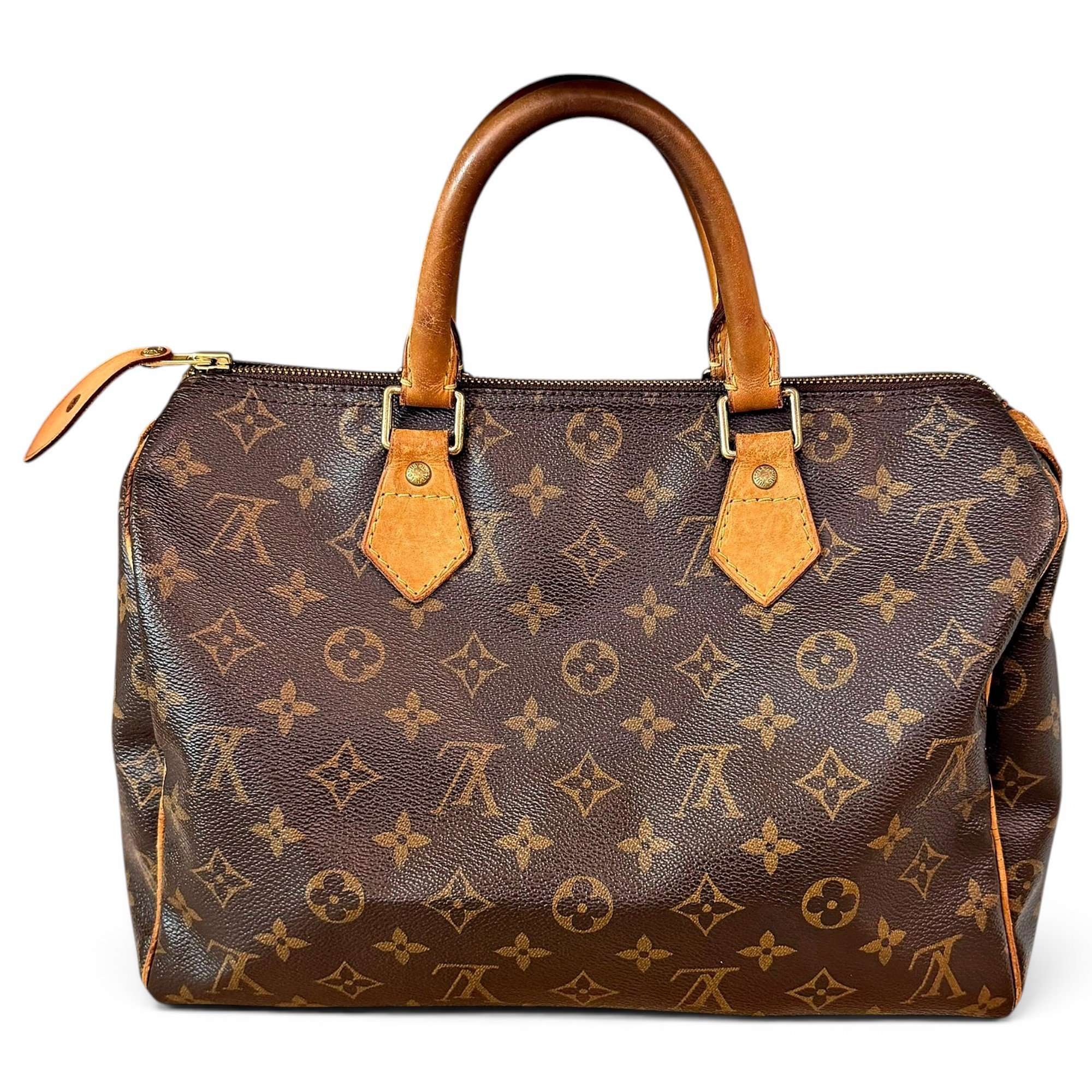 Speedy leather handbag