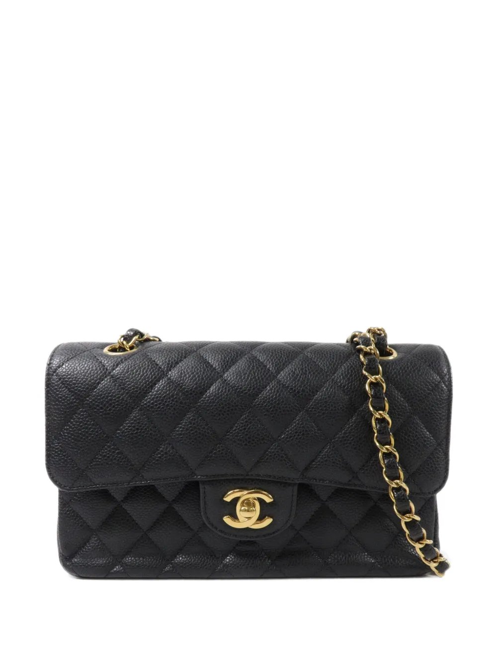 23 CC quilted turn-lock shoulder bag