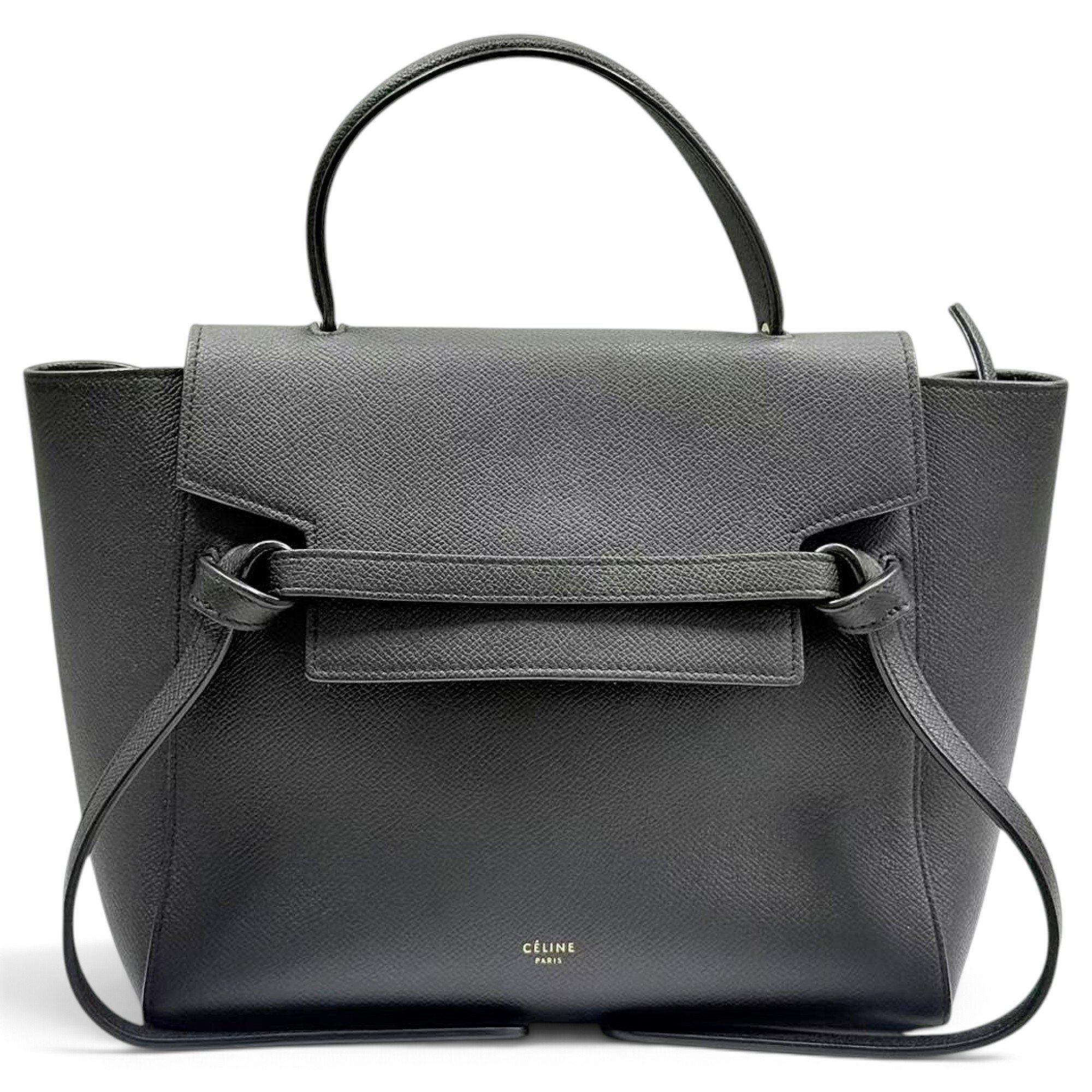 Belt leather handbag