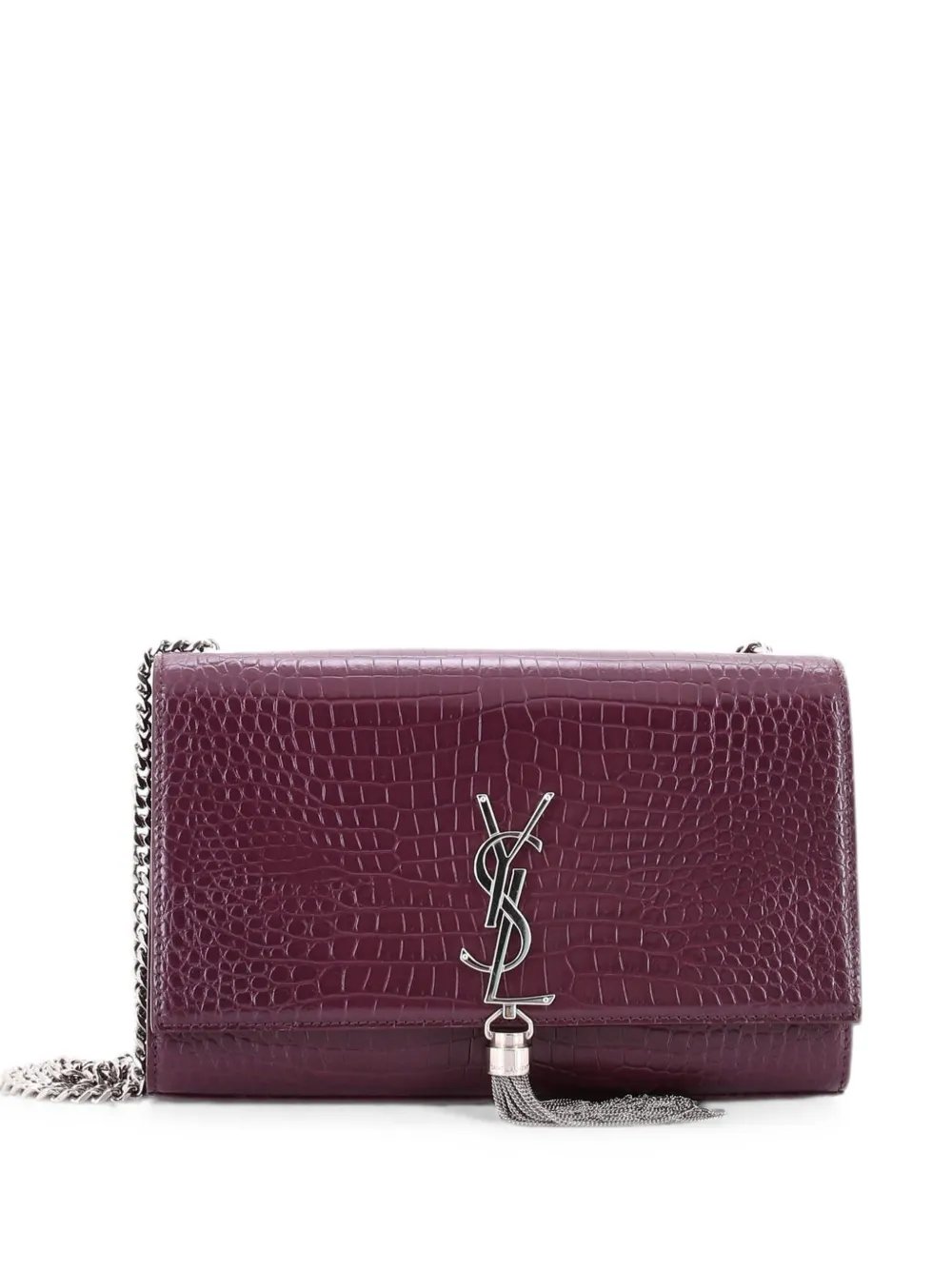 Classic Monogram Tassel Crocodile Embossed Leather Medium crossbody bag