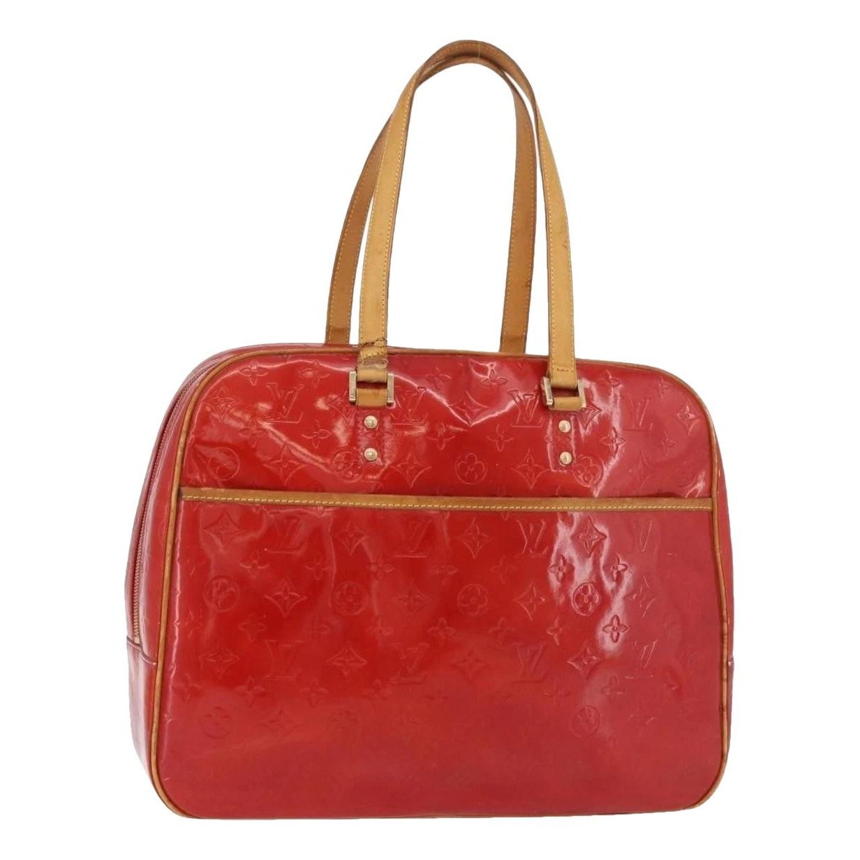 Patent leather handbag