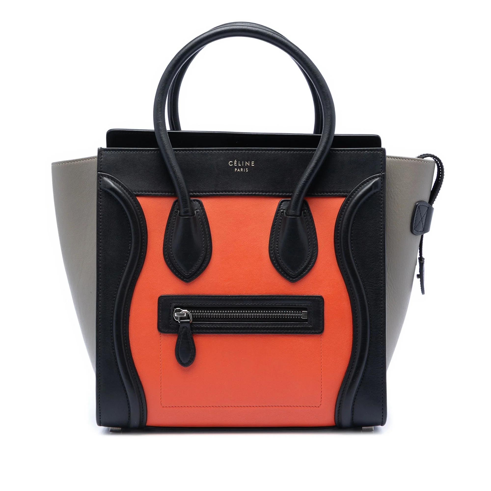 Luggage pony-style calfskin handbag