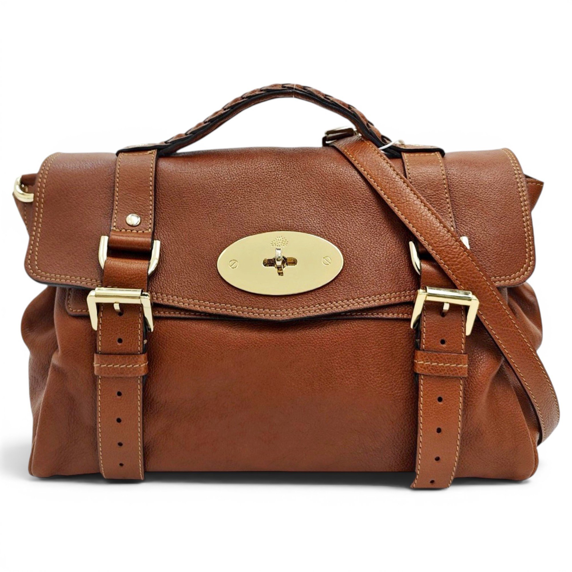 Alexa leather satchel