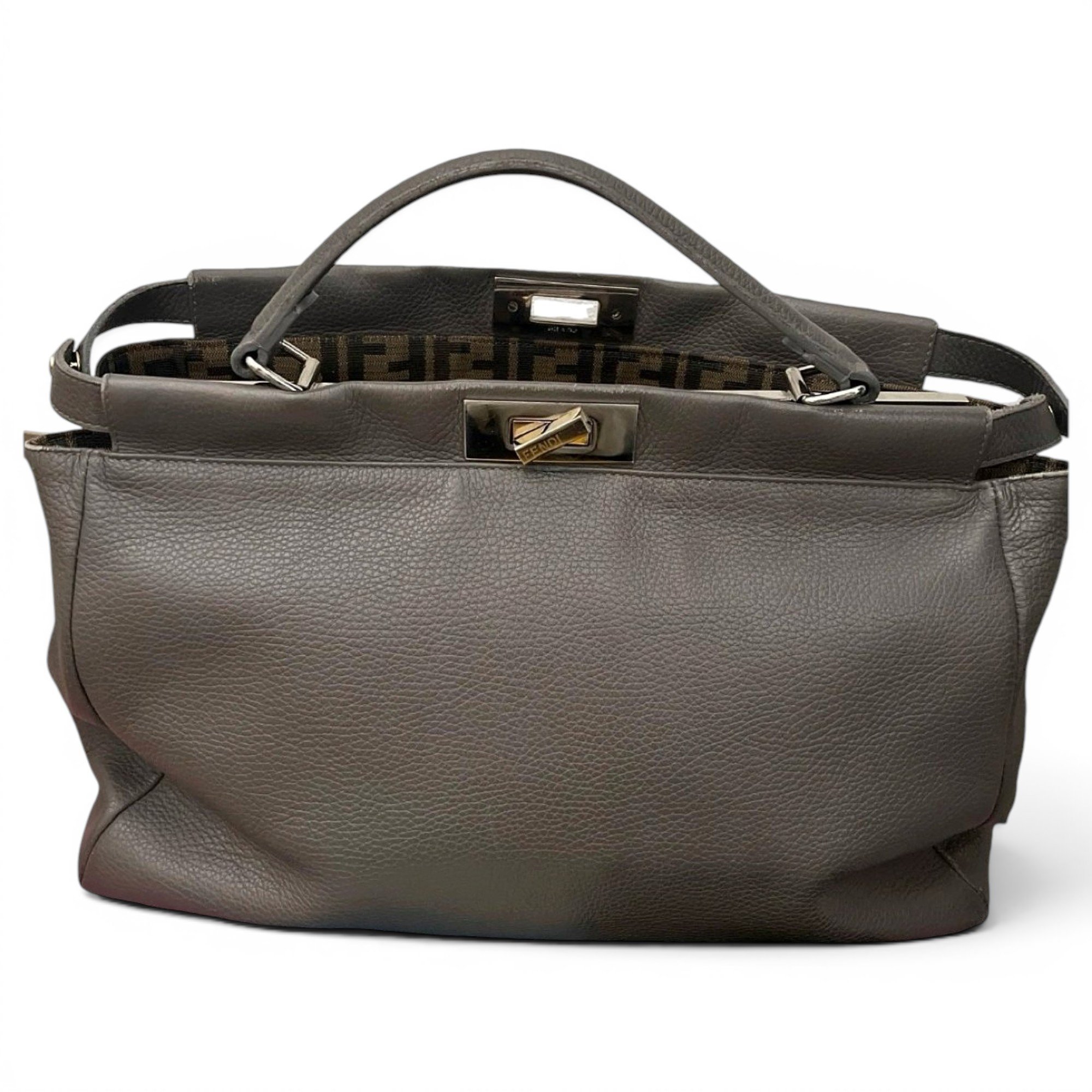 Peekaboo leather handbag