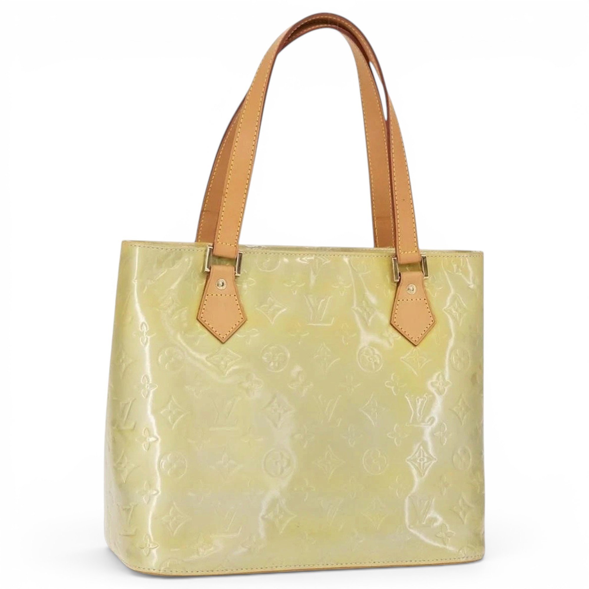 Patent leather handbag