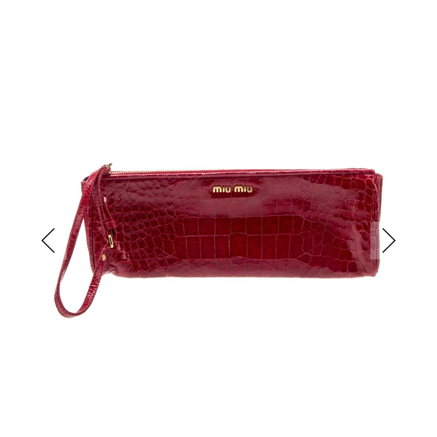Leather clutch bag