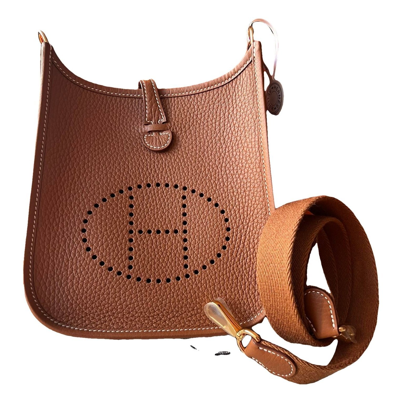 Hermes Evelyne leather crossbody bag