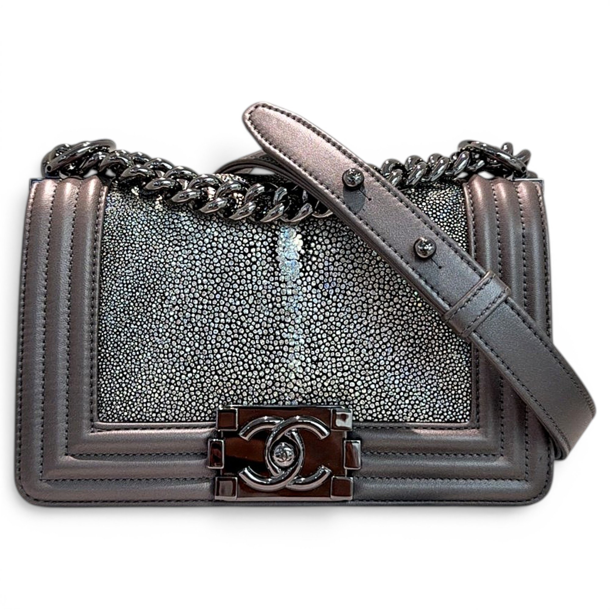 Boy leather crossbody bag