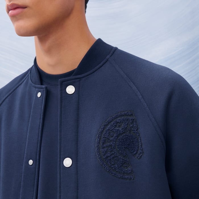 Océan Varsity Jacket With Clou De Selle Detail