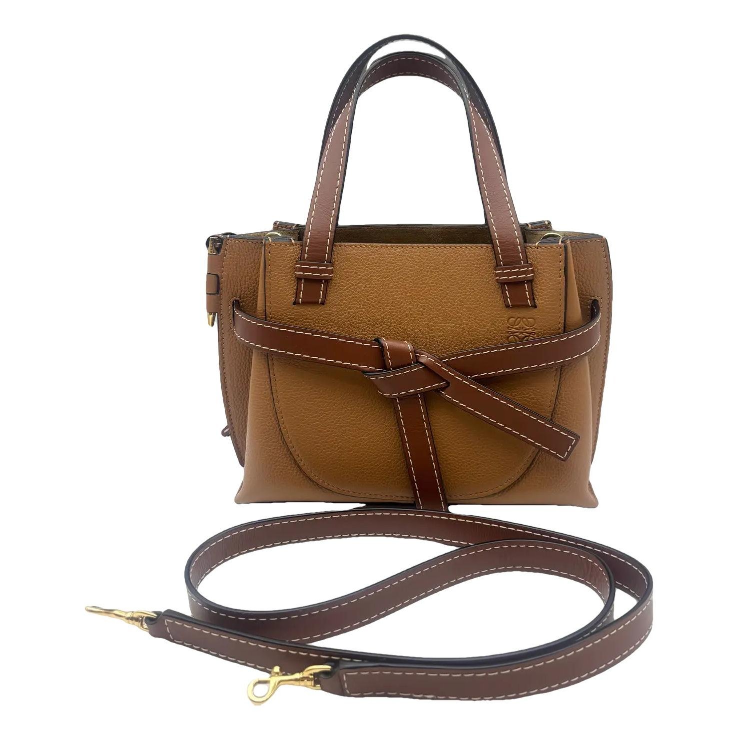 Gate Top Handle leather crossbody bag