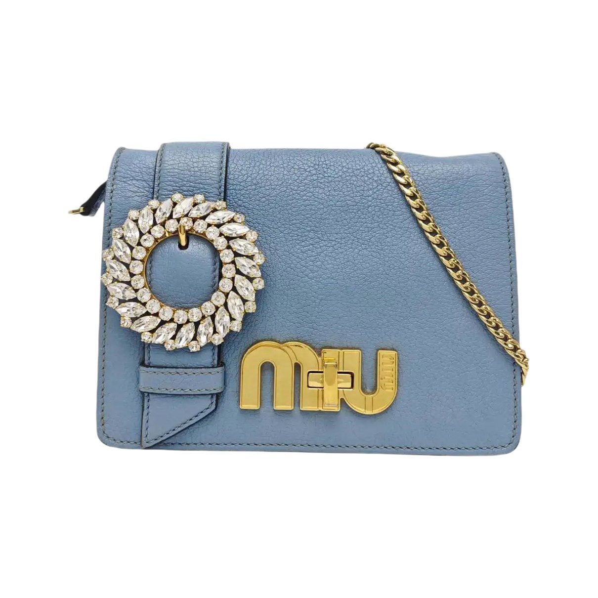 My Miu leather handbag