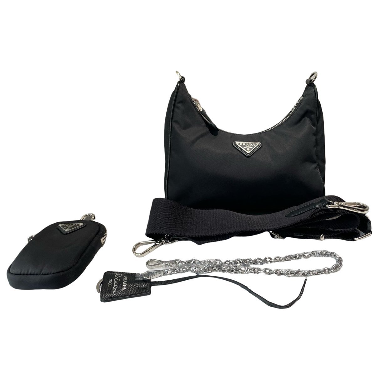 Re-Edition 2005 Zip cloth handbag