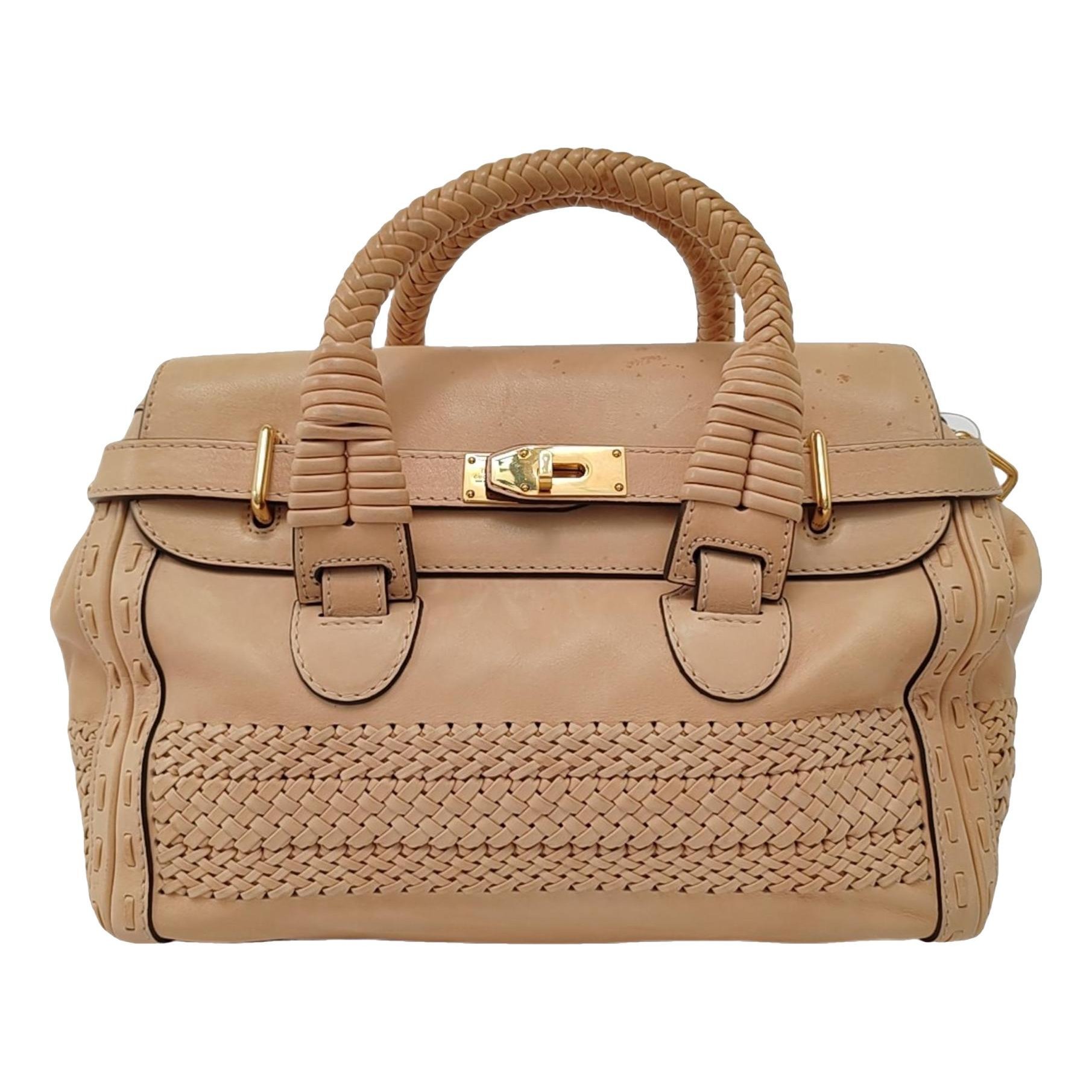 Leather tote